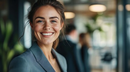 Obraz premium Smiling Businesswoman Portrait