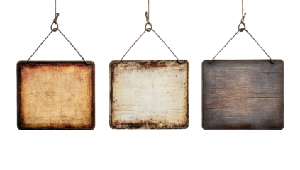 wooden sign hanging on a rope