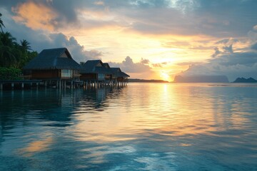 A travel website displaying vacation package options, with stunning images of exotic destinations, capturing the ease of finding and booking the perfect trip online