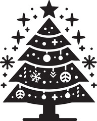 Christmas tree vector art