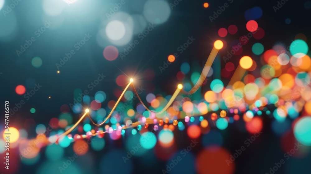 Poster a powerful stock image capturing the essence of business growth, with graphs illustrating a surge an