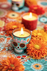 D&iacute;a de los Muertos. AI generative.