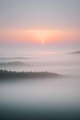 Obraz premium light pastel gradient misty morning dreamy atmosphere wallpaper background