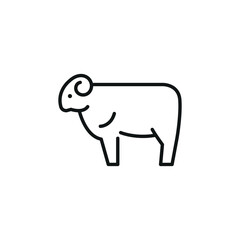 Ram icon. Simple ram icon for social media, app, and web design. Vector illustration.