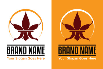 modern simple fleur de lis shrimp logo design vector illustration © wastucitra