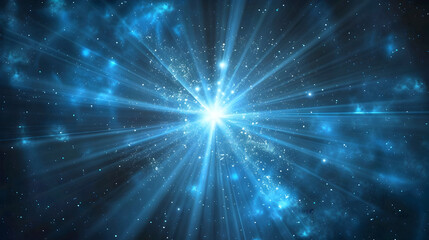 Mesmerizing Cosmic Beams of Light Bursting Forth from the Depths of the Universe