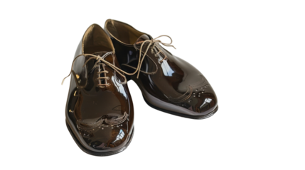 Black shoes classic formal occasion man shoes isolated on white background