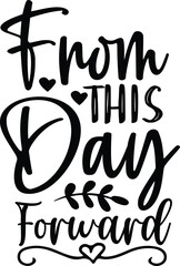 Weeding SVG Typography  Vector Design. 