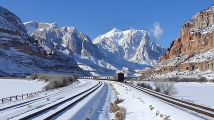 A seasonal train journey  capturing vibrant landscapes in a stunning time lapse experience