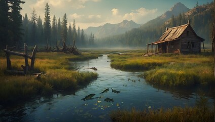 Fototapeta premium A unique and visuals background