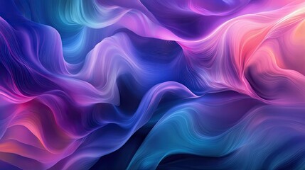 Obraz premium Vibrant and flowing abstract waves, creating a perfect backdrop for creative projects.