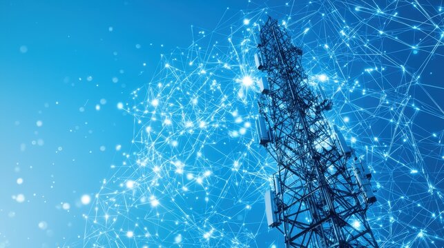 Telecommunications Tower with Network Connectivity Abstract