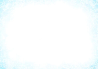 シンプルな水色水彩フレーム背景