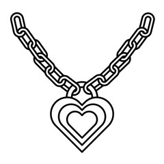 necklace line icon