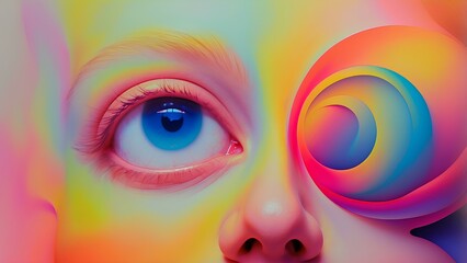 An abstract image with soft, pastel tones. Waves, abstract shapes, and gentle lines.