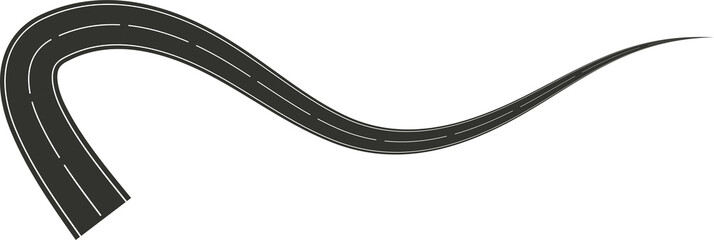Street turn and curve long way, road, race, highways, asphalt