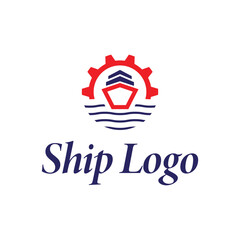 Gear Ship Logo Design