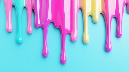 A liquid 3D font with letters that appear to be made of glossy, dripping paint, liquid 3D font, glossy, dripping