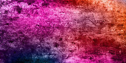 Amazing rays of blue, orange, pink powder explosion on black background. Freeze motion of color powder exploding. Illustration