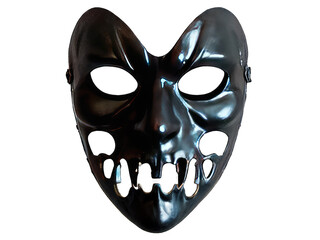 Naklejka premium Golden, White, Black, and Red realistic masks isolated on Transparent background. Vector 3d illustration