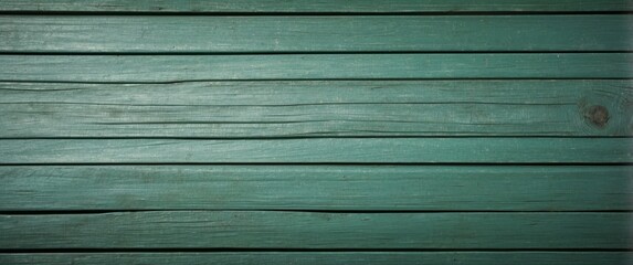 Green Wooden Plank Wall