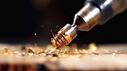 Gold Shavings From a Rotary Tool