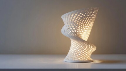 3D Printed Twisted Lamp