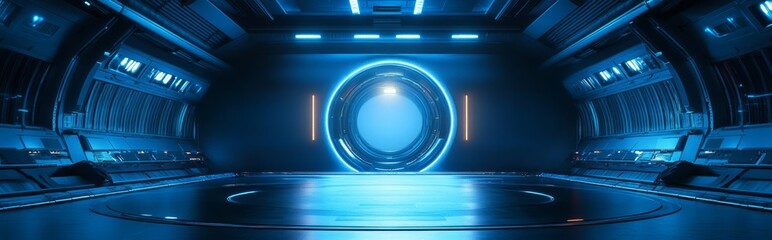 Science fiction background image of futuristic technology