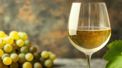 Alsace white wine from France in a wine glass, Alsace wine, France, wine