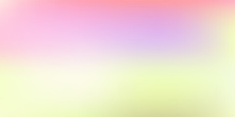 Smooth and blurry colorful gradient mesh background. Modern bright rainbow colors. Easy editable soft colored vector banner template.