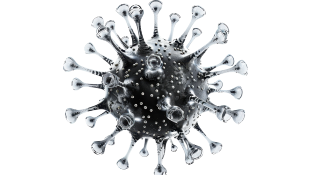 Virus isolated on white background