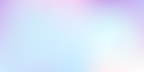 Smooth and blurry colorful gradient mesh background. Modern bright rainbow colors. Easy editable soft colored vector banner template.