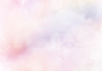 優しい柔らかな虹色の雲