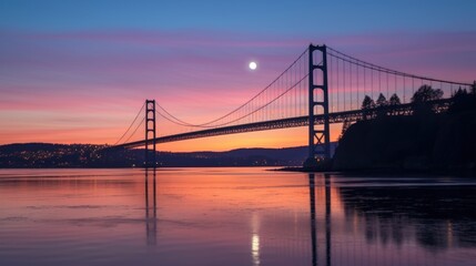 Obraz premium Golden Gate Bridge Sunset