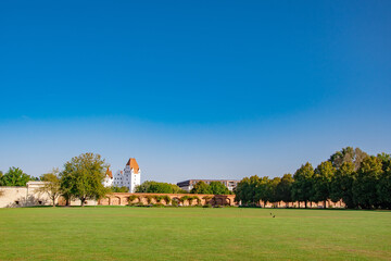 beautiful sunny day in the park, klenzepark, ingolstadt