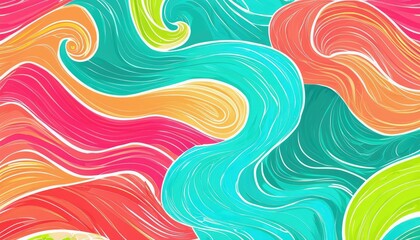 abstract colorful background with waves