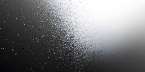 Obraz premium Dark black white grainy background, noise texture grunge gradient whit whith space 