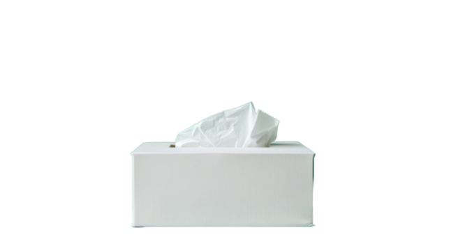 Tissue box isolated on white background