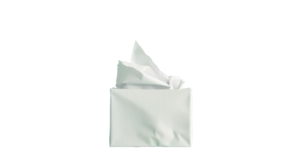 Tissue box isolated on white background 