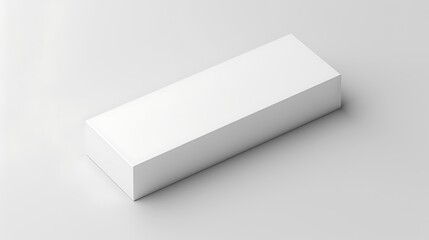 Minimalist White Product Display with Abstract Landscape