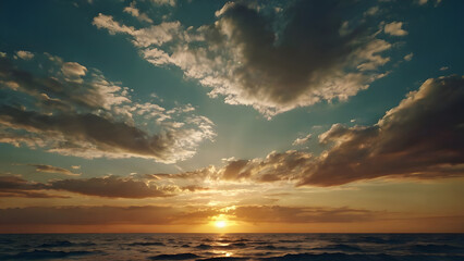 Obraz premium Golden Hour at a Remote Tropical Beach