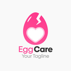Egg Care Logo Design Template. Good for Business, Agency, Community and Organization