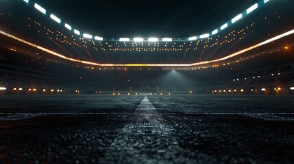 Stadium Lights and Grass