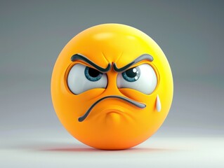 Yellow emoji with big frown and sad eyes, looking deeply unhappy.