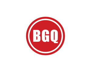 BGQ logo design vector template. BGQ