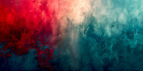 Fototapeta premium Creative Multicolor Painterly Abstract Aesthetic Brush Grunge Background With Bold Brushstrokes, Vintage Texture, and Color Splash Border in Red, Blue, Green Bokeh. HD Wallpaper and Banner Design.