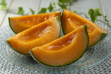 甘くて美味しい赤肉のメロン