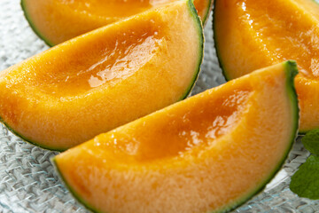 甘くて美味しい赤肉のメロン