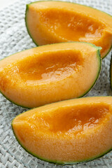 甘くて美味しい赤肉のメロン