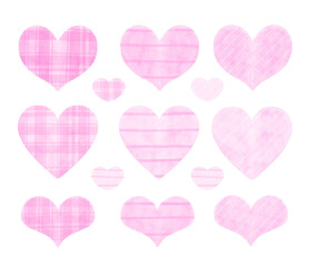 ふんわりハート　ピンク